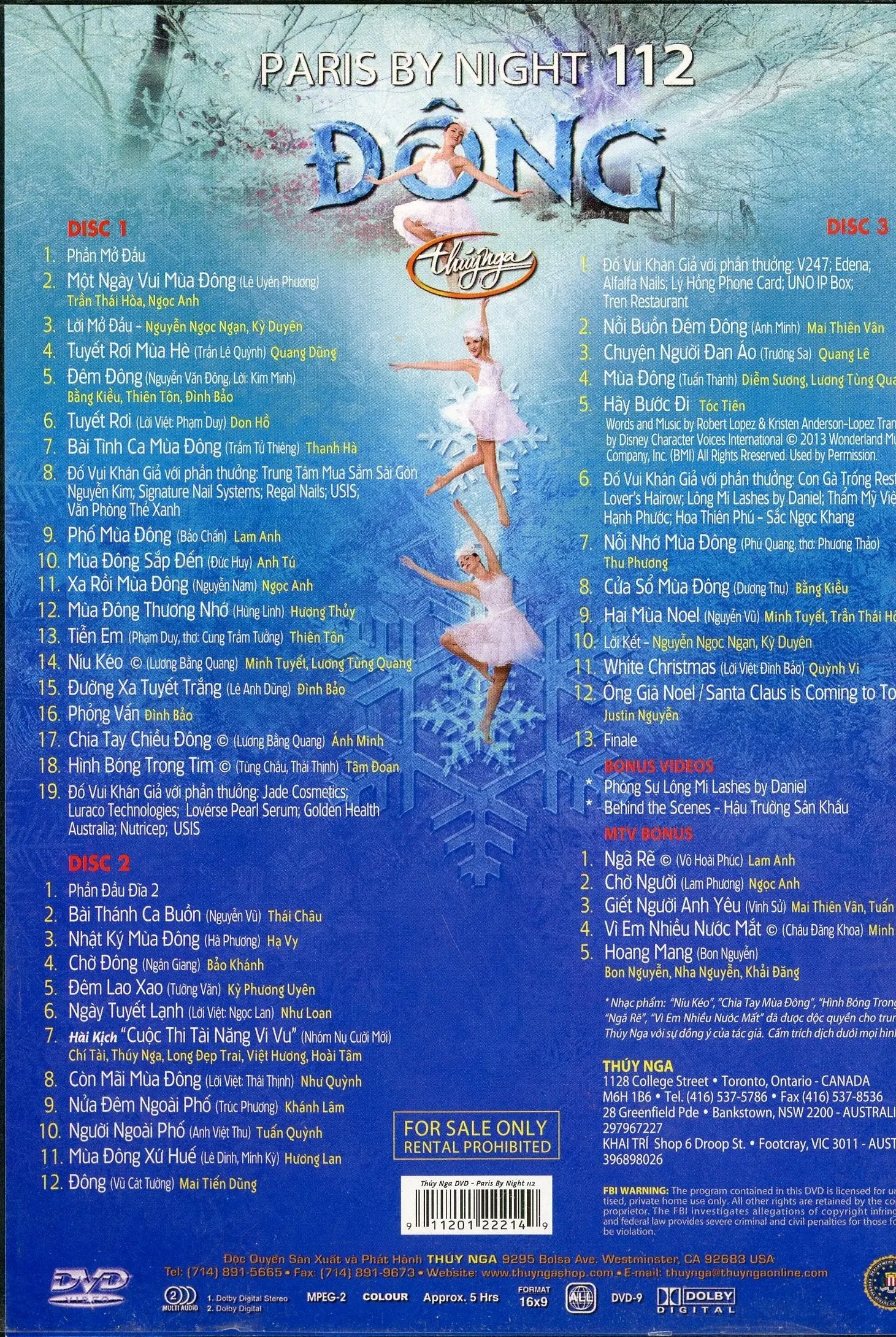 Thúy Nga Paris by Night 112 - ĐÔNG