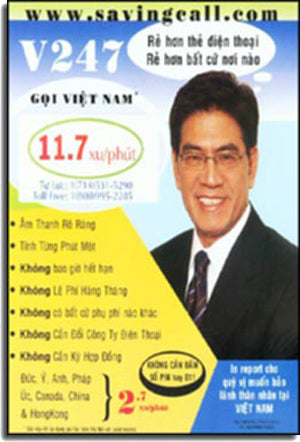 Gọi về Việt Nam 9.97 xu / phút
