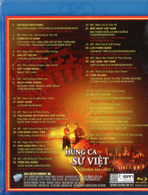 Hùng Ca Sử Việt - Golden Asia DVD 2 ( đĩa Bluray) ASIA