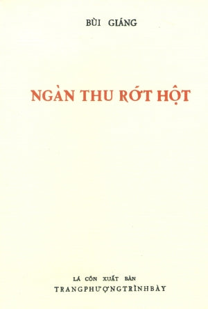 Ngàn Thu Rớt Hột (Sách Trước 1975) .