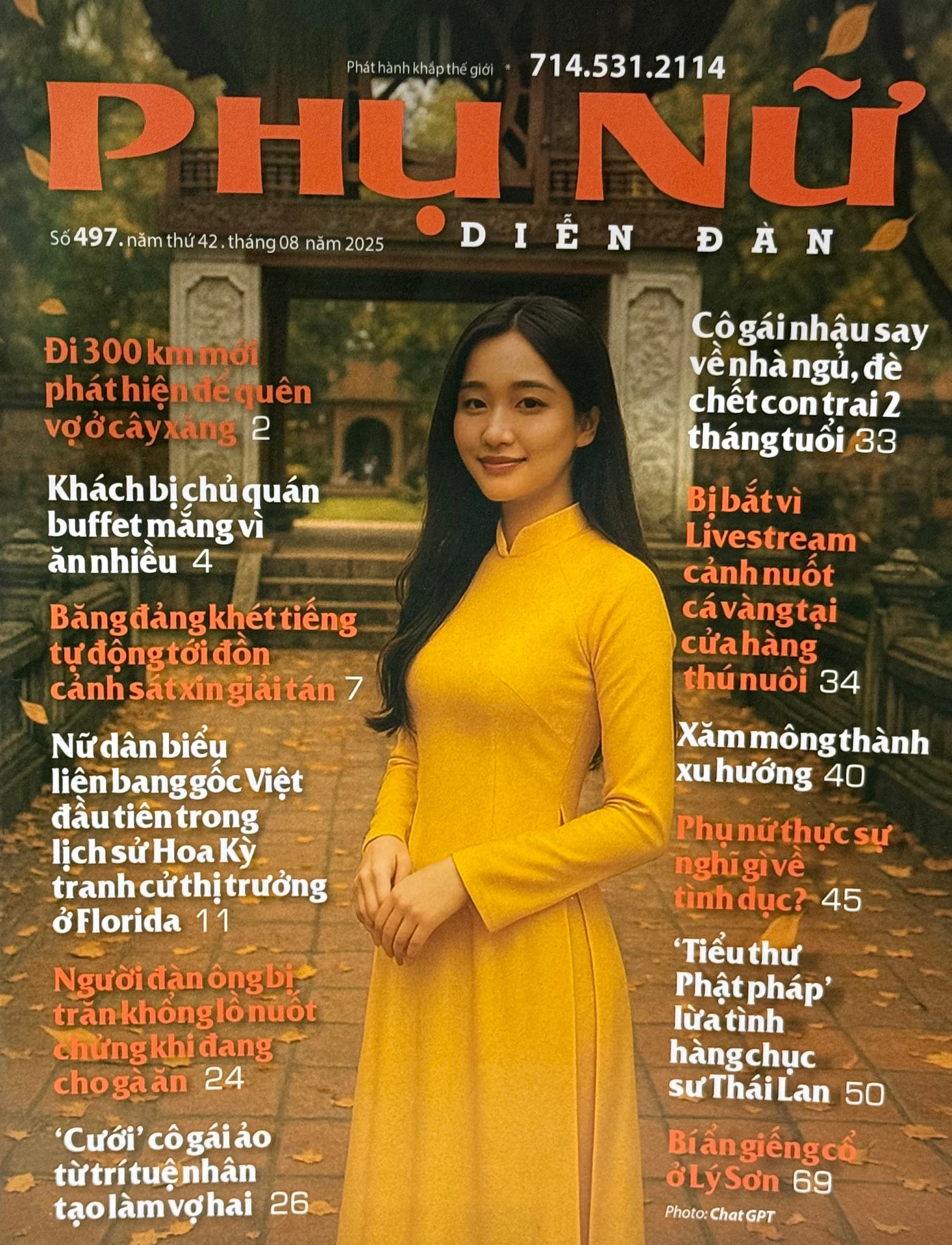 Phụ Nữ Diễn Đàn - Số 497 Tháng 8 / 2025 (Tạp Chí)