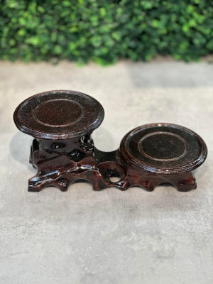 Đế Trưng Ấm Trà - Đế Đôi Bằng Gỗ (2 Cái)