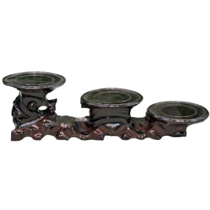 Đế Trưng Ấm Trà - Đế Ba Bằng Gỗ (3 Cái)