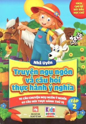 Truyện Ngụ Ngôn Và Câu Hỏi Thực Hành Ý Nghĩa - Bé Từ 3+ Trở Lên (Cho Bé Tập Nói) (Bộ 2 Tập) (Hình Ảnh Màu) .