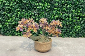 #01. Cây Bonsai Bằng Đá - GemTree (Size Nhỏ, Đá Màu Tím + Vàng)
