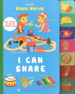 Basic Words - I Can Share (Bìa Cứng, Giấy Cứng) Mỹ Thuật (M.Long)