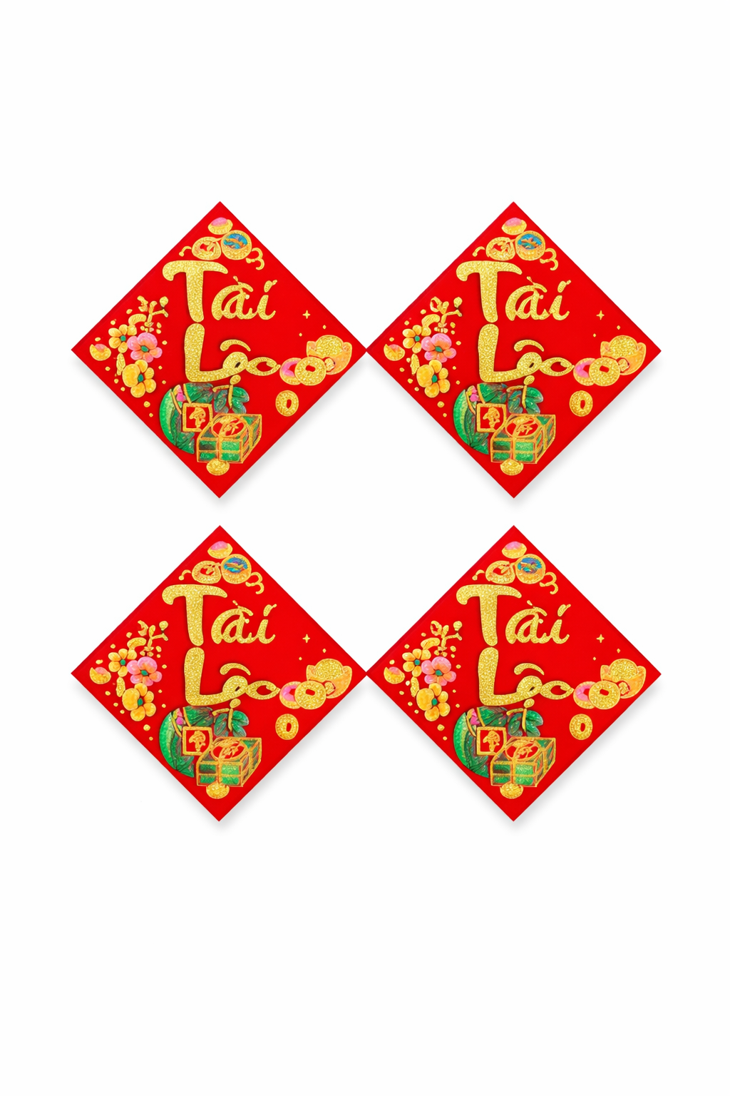 Liễn dán trái cây (3"x3")