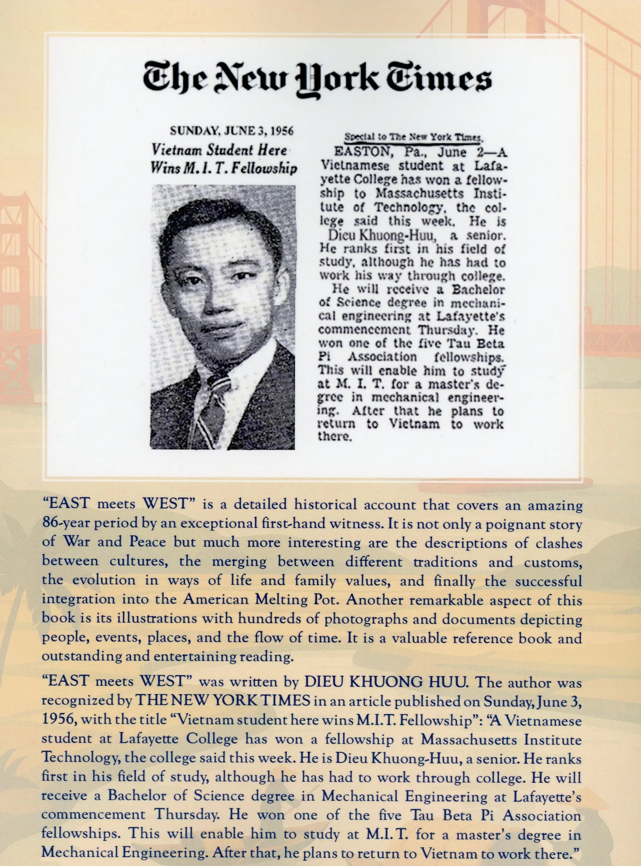 East Meets West - Journey Through War And Peace From The Mekong Delta To San Francisco Bay/ Đông Gặp Tây (Set of 2, Black & White) . Nhân Ảnh