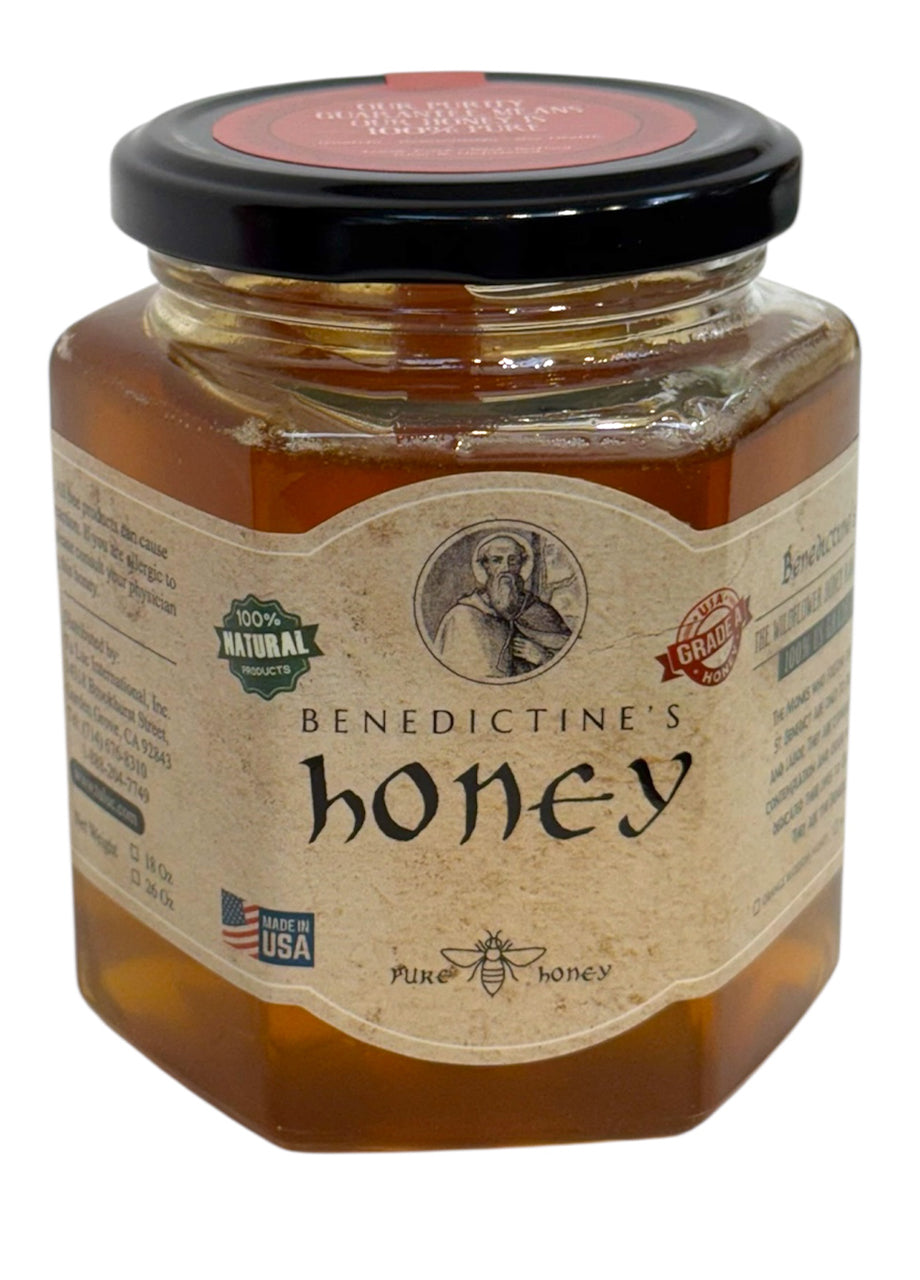 Mật Ong Thánh Biển Đức / Benedictine's - 18oz (Honey 100% Nature)